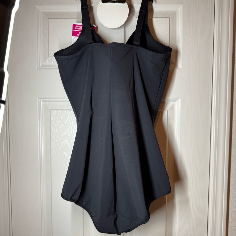 Maidenform Bodyshaper Flexees 3XL Black Floral Front Waist XXXL - Picture 2 of 6